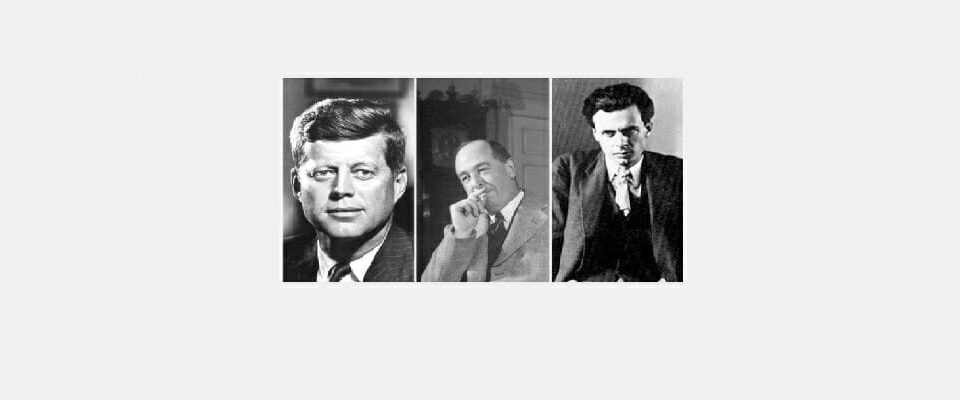 John F Kennedy, C. S. Lewis, and Aldous Huxley